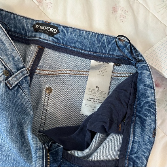 TOM FORD Denim Pencil Skirt - Picture 7 of 9